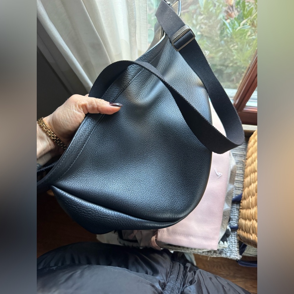 The Row leather Banana Bag